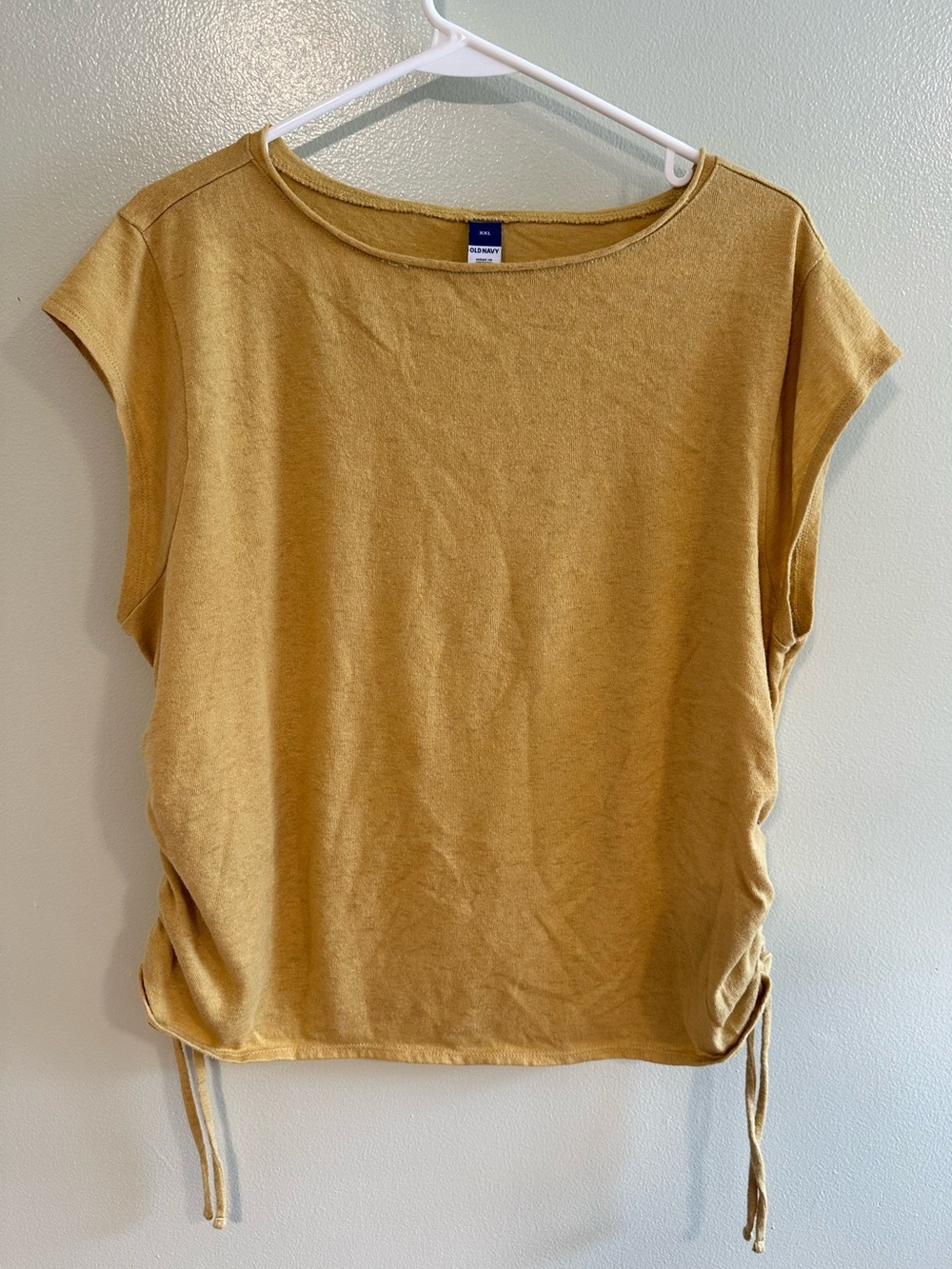 Old Navy Mustard Side-Tie Lightweight Top